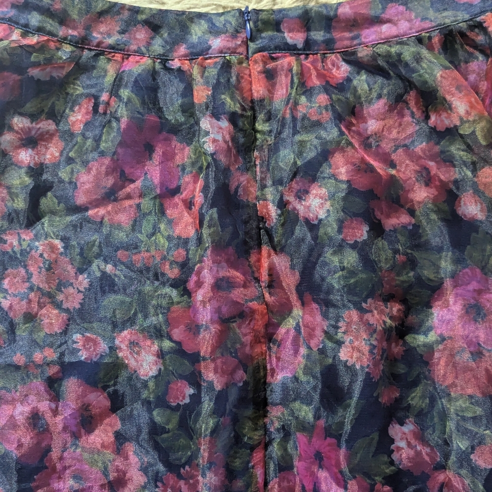 EUC Lulus Exceptional Event Navy Blue Floral Print Two Piece Maxi Dress - Picture 10 of 11